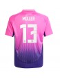 Tyskland Thomas Muller #13 Replika Borta Kläder EM 2024 Kortärmad